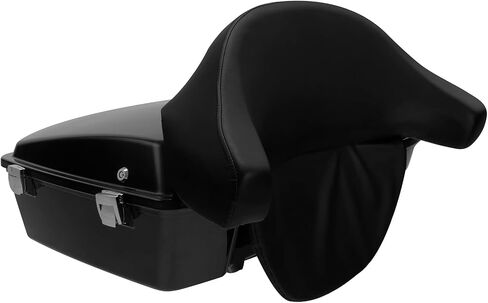XMT-MOTO Black King Tour Pack Backrest Pad Box Trunk Back Rest For Harley Touring Road King Road Glide Street Glide Electra Glide Ultra Classic1997-2013 in Saudi Arabia