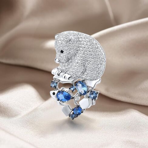 Santuzza 925 Sterling Silver Gemstone Pin Broch للنساء in Saudi Arabia