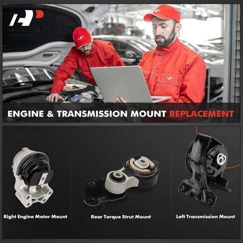 A-Premium 3PCS Engine Motor Mount Transmission Mount and Torque Strut Mount Set Compatible with Ford Edge & Lincoln MKX, 2007 2008 2009 2010, 3.5L, Automatic Transmission, Replace# 7T4Z6068BA in Saudi Arabia