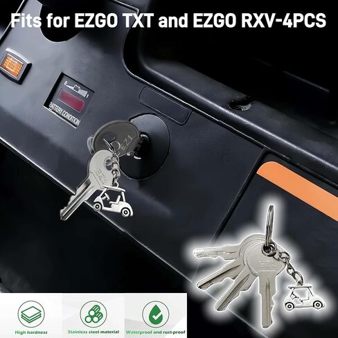 EZGO Ignition Keys Golf Cart Keys for EZGO TXT and EZGO RXV Replacement Ignition Keys 2 Pcs in Kuwait