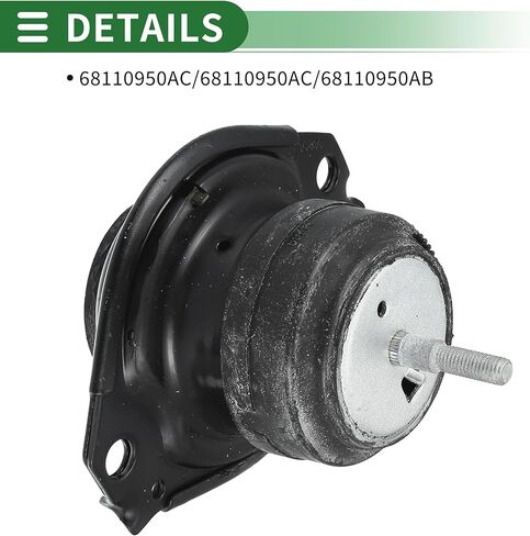 Motoforti Engine Motor Mount ، تصاعد المحرك ، ل Dodge Durango 3.6L 2013-2021 ، No.68252518AA ، Black in Saudi Arabia