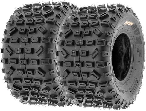 Set of 4 SunF A035 XC MX 21x6-10 Front & 20x11-9 Rear Sport ATV UTV Knobby Tires, 6 PR, Tubeless in Saudi Arabia