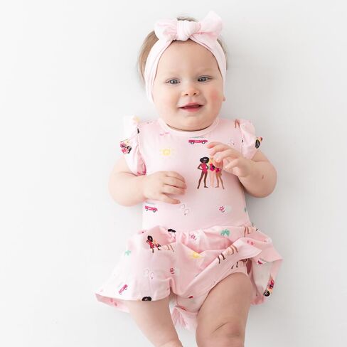 KYTE BABY Rayon Made from Bamboo Twirl Bodysuit Dress in Kuwait
