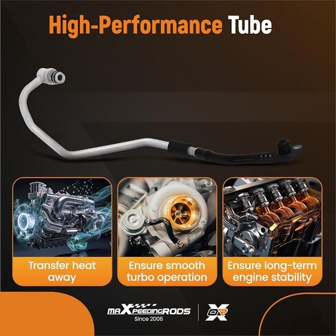 MaxPeedingrods خط تغذية الشاحن التوربيني الشاحن التوربيني 667-564 لـ Mercedes-Benz E550 E63 AMG/E63 AMG S GLE63 AMG GLS63 AMG GL450 GL550 S550 S63 AMG G63 AMG SL550 ، خط توربو 2782000900 in Kuwait