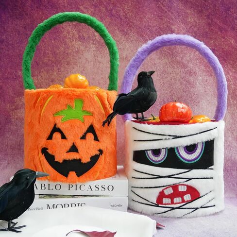 Dia 7.9" * H 15.7" Set of 3pcs, Adorable Plush Bunny Bucket &Chick Bucket&Unicorn Bag,Large Capacity Cute Easter Egg Hunting Baskets for Party Supplies Candy Gifts Storage in Saudi Arabia
