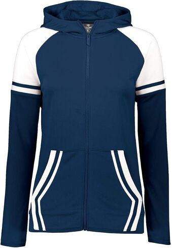 Holloway Sportswear Womens Retro Grade Jacket L Navy/White in Saudi Arabia