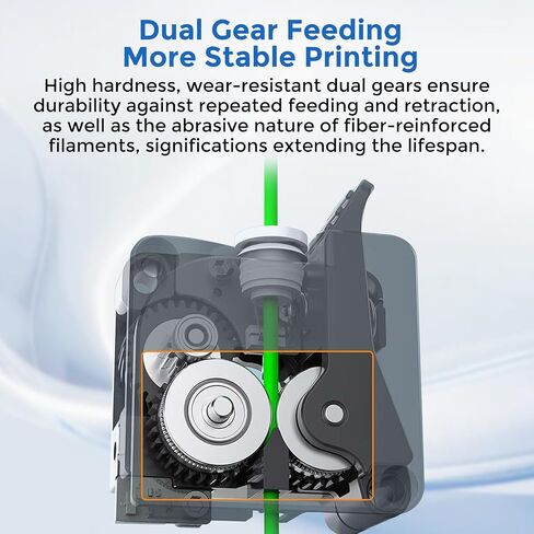 Creality K1 MAX Extruder، طارد محرك مباشر بدون محرك متدرج، يدعم بثق تغذية مزدوج التروس خيوط 1.75 مم متوافقة مع الطابعات ثلاثية الأبعاد Ender 3 V3/K1C/ K1/K1 Max in Kuwait