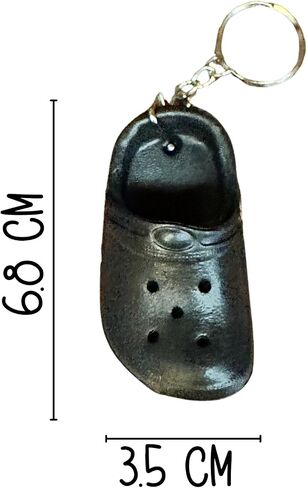Lashicorn Shoe Keychain with Holes for Gibbitz | 8 Pack Bulk Shoe Mini Charm Accessory Mini Party Favor Gag Gift White Green Blue Yellow in Saudi Arabia