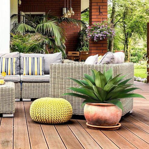 Artificial Plants Fake Agave Succulent Plant 28 Inch Big Size Faux Succulents Stems for Indoor Outdoor Realistic & Natural Home Decor Plants for Office Housewarming 2 Pack in Kuwait