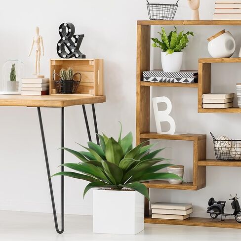 Artificial Plants Fake Agave Succulent Plant 28 Inch Big Size Faux Succulents Stems for Indoor Outdoor Realistic & Natural Home Decor Plants for Office Housewarming 2 Pack in Kuwait