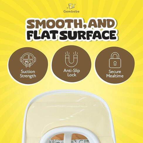 Suction Solver Sticker Compatible with Stokke Tripp Trapp Tray Safe Adehisve Placemat Improves Suction Keeps Suction Bowls and Toys Baby High Chair Placemat (2, Peanut Shape) in Kuwait