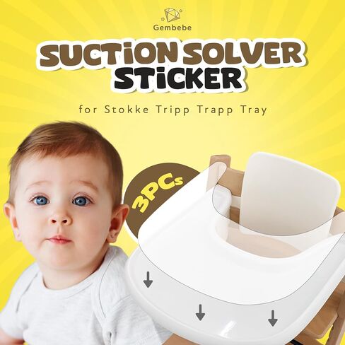 Suction Solver Sticker Compatible with Stokke Tripp Trapp Tray Safe Adehisve Placemat Improves Suction Keeps Suction Bowls and Toys Baby High Chair Placemat (2, Peanut Shape) in Kuwait