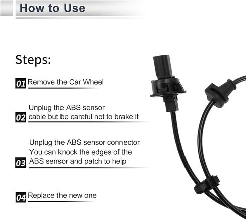 SENOR سرعة ABS Left Left Left ABS لـ Honda Fit City 1.5L 2015-2019 ABS Sensor Sensor Anti-Lock System Sensor No.57455T5A013 1 PCS in Saudi Arabia