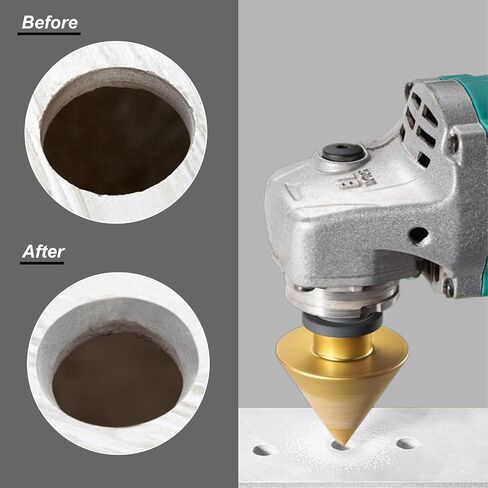 Diamond Beveling Chamfer Bit, Diamond Countersink Drill Bit for 2"(50mm) Dia Hole Drilling Enlarging Trimming Grinding in Tile Granite Marble Porcelain Ceramic with M10 Thread Adapter in Kuwait