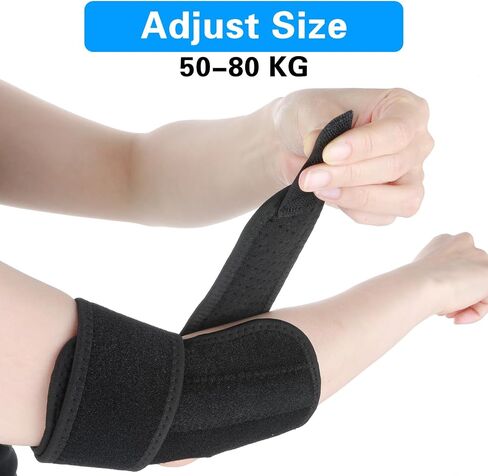 Elbow Compression Sleeve with Removable Strap for Men & Women, Elbow Support Brace Ulnar Nerve Entrapment Splint Tendonitis Support Strap for Golfer Epicondylitis Weightlifting in Saudi Arabia