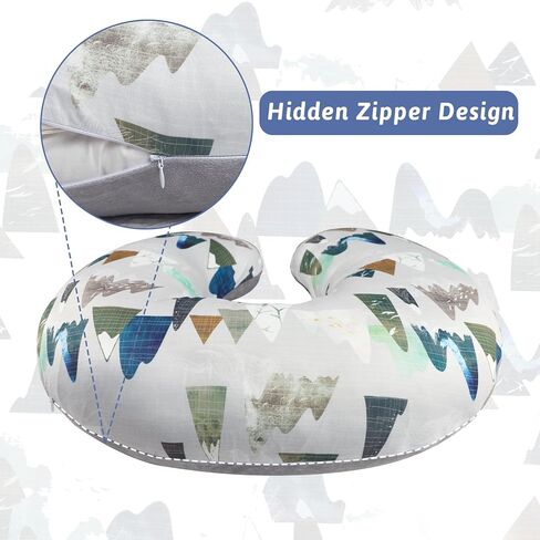 TANOFAR Nursing Pillow Cover 1 Pack, Stretchy Removable Covers for Breastfeeding Pillows, Ultra Soft Newborny Feeding Pillowcase for Boy & Girl, Fits 26"x20" Pillows, Line in Kuwait