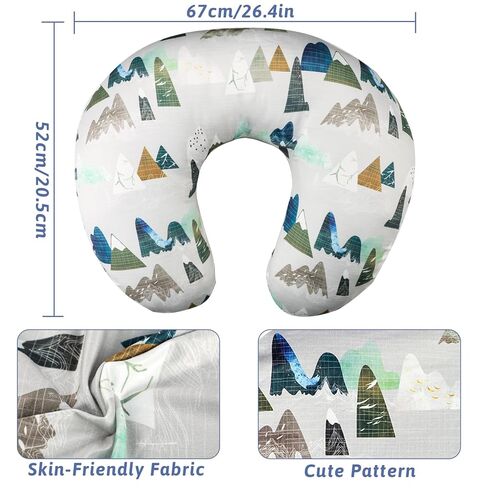 TANOFAR Nursing Pillow Cover 1 Pack, Stretchy Removable Covers for Breastfeeding Pillows, Ultra Soft Newborny Feeding Pillowcase for Boy & Girl, Fits 26"x20" Pillows, Line in Kuwait