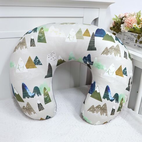 TANOFAR Nursing Pillow Cover 1 Pack, Stretchy Removable Covers for Breastfeeding Pillows, Ultra Soft Newborny Feeding Pillowcase for Boy & Girl, Fits 26"x20" Pillows, Line in Kuwait