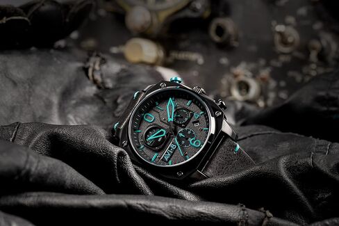 AVI-8 Mens 45mm Hawker Hunter Retrograde Chronograph Japanese Quartz Pilot Watch with Leather, Rubber or Stainless Steel Strap AV-4052 in Kuwait