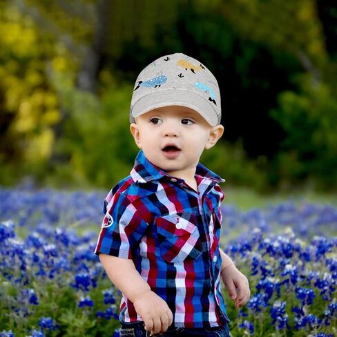 HONGTEYA Toddler Baseball Cap Sun Hat Adjustable Breathable Baby Cap for Kids Boys Girls Age 2-5T in Kuwait