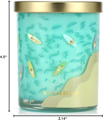 Happy Camper Scented Candle, Sea Salt Scented, 10oz Soy Wax Candle, Camping Gift Hiking Gift for Friends in Saudi Arabia
