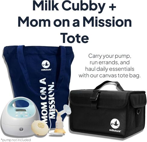 Milk Cubby Breast Milk Cooler Travel Bag, Safe Temperature Portable Breast Milk Cooler Bag with Ice Packs, Insulated Breast Milk Chiller, Extreme Temp Breastmilk Storage Cooler (Black) in Saudi Arabia