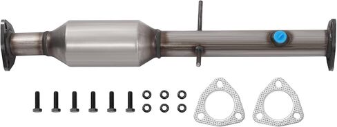 Rear Catalytic Converter Compatible with 1996-2003 Chevrolet S10 Pickup GMC Sonoma 2.2L 1996-2000 Isuzu Hombre 2.2L Silvery 409 Stainless Steel in Saudi Arabia