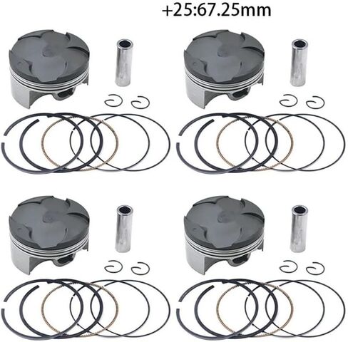 1/4 أجزاء نارية أجزاء مكبس طقم رنين ملائمة لـ CBR600 F5 2007-2019 CBR600RR 2007-2019 13101-MFJ-A40 (4 مجموعات 67.5 مم) in Kuwait