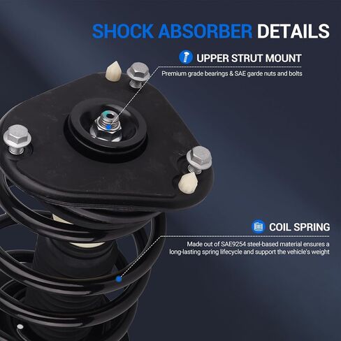 Autoround pair 172321 Front Complete Shock Absorber Compatible with Buick Lucerne/Cadillac DTS 2006 2007 2008 2009 2010 2011, Left & Right Struts with Coil Spring Assembly in Saudi Arabia
