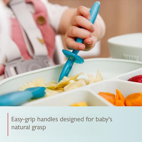 ملاعق وشوكات Nuk Pretensil ، 4 عبوات ، 6+ أشهر in Kuwait