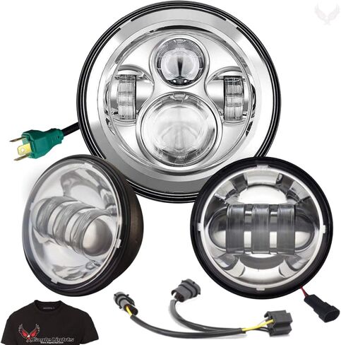 Eagle Lights 8700CPKR 7 "مصباح أمامي LED مع بقعة LED/LID LIGH in Kuwait