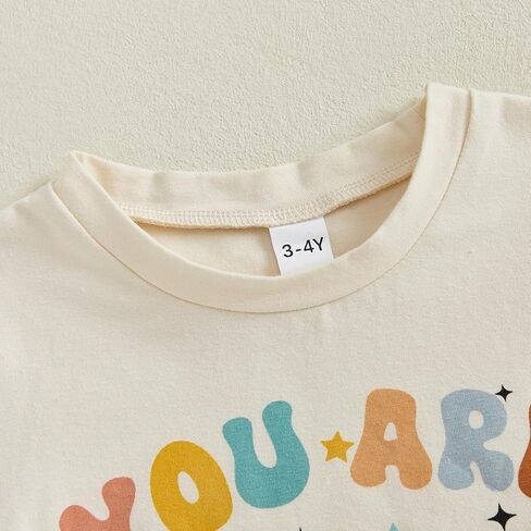 Back to School Outfits for Girls Boys Toddler Letter Print First Day of School Shirt for Preschool Kindergarten in Kuwait