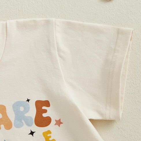 Back to School Outfits for Girls Boys Toddler Letter Print First Day of School Shirt for Preschool Kindergarten in Kuwait