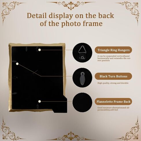 إطارات صور الراتنج مصور ، تصميم كروم التصميم مع طقم معلق مع Easel & Hook مع الجبهة الزجاجية للمنضل والجدار معلق Decor Room Decor (Green) in Saudi Arabia