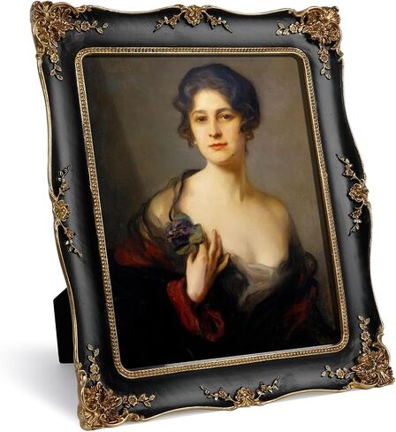 إطارات صور الراتنج مصور ، تصميم كروم التصميم مع طقم معلق مع Easel & Hook مع الجبهة الزجاجية للمنضل والجدار معلق Decor Room Decor (Green) in Saudi Arabia