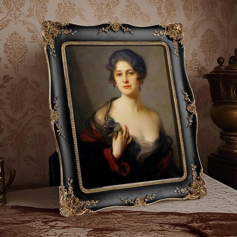 إطارات صور الراتنج مصور ، تصميم كروم التصميم مع طقم معلق مع Easel & Hook مع الجبهة الزجاجية للمنضل والجدار معلق Decor Room Decor (Green) in Saudi Arabia