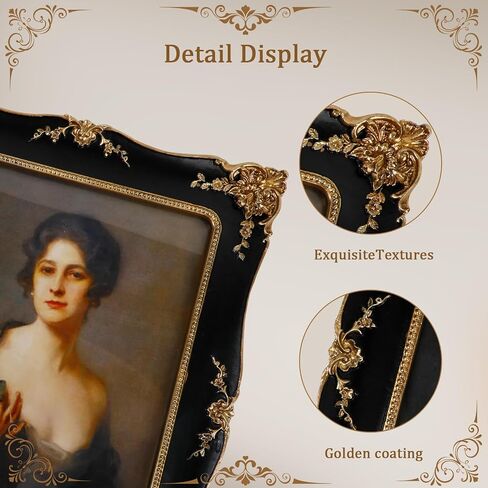 إطارات صور الراتنج مصور ، تصميم كروم التصميم مع طقم معلق مع Easel & Hook مع الجبهة الزجاجية للمنضل والجدار معلق Decor Room Decor (Green) in Saudi Arabia