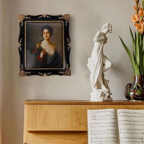 إطارات صور الراتنج مصور ، تصميم كروم التصميم مع طقم معلق مع Easel & Hook مع الجبهة الزجاجية للمنضل والجدار معلق Decor Room Decor (Green) in Saudi Arabia