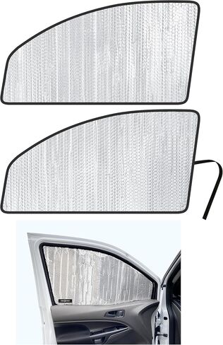 Side Window Front Seat Reflective Sunshade Custom Fit for 2014 2015 2016 2017 2018 2019 2020 2021 2022 2023 Ford Transit Connect (NOT FOR FULL-SIZE TRANSIT) XL XLT Passenger Wagon Cargo Minivan (2pcs) in Saudi Arabia