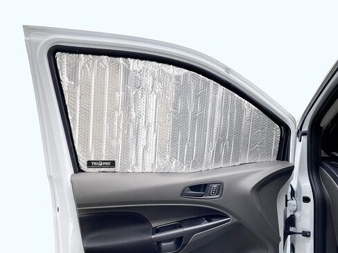 Side Window Front Seat Reflective Sunshade Custom Fit for 2014 2015 2016 2017 2018 2019 2020 2021 2022 2023 Ford Transit Connect (NOT FOR FULL-SIZE TRANSIT) XL XLT Passenger Wagon Cargo Minivan (2pcs) in Saudi Arabia