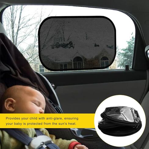 2 PCS Window Window ، 21 "x14" ثابتة متشبث بالسيارات ، شاشة نافذة الجانبية شاشة الشمس ، تغطية قابلة للإزالة ، غطاء شمسي ، حماية طفلك من أشعة أشعة الشمس فوق الأشعة فوق البنفسجية (شفافة) in Saudi Arabia