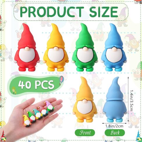 40 PCS Gnomes Mini Gnomes Bulk 1. 38 بوصة مصغرة التماثيل الصغيرة التماثيل لإخفاء تماثيل منزل حديقة قزم صغيرة للمناظر الطبيعية في الهواء الطلق ساحة الفناء ديكور العشب (4 ألوان) in Saudi Arabia