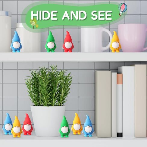 40 PCS Gnomes Mini Gnomes Bulk 1. 38 بوصة مصغرة التماثيل الصغيرة التماثيل لإخفاء تماثيل منزل حديقة قزم صغيرة للمناظر الطبيعية في الهواء الطلق ساحة الفناء ديكور العشب (4 ألوان) in Saudi Arabia