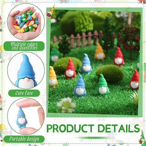 40 PCS Gnomes Mini Gnomes Bulk 1. 38 بوصة مصغرة التماثيل الصغيرة التماثيل لإخفاء تماثيل منزل حديقة قزم صغيرة للمناظر الطبيعية في الهواء الطلق ساحة الفناء ديكور العشب (4 ألوان) in Saudi Arabia