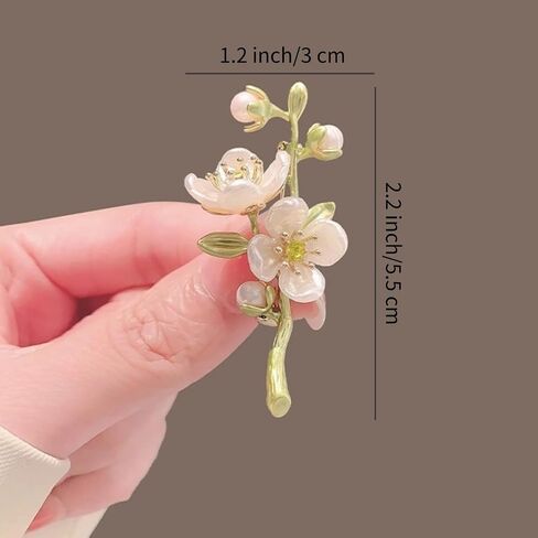 Elegant Flower Brooch for Women, Vintage Premium Enamel Boutonniere, Coat and Suit Pendant Necklace, Jasmine Magnolia Lily Osmanthus Designs in Saudi Arabia