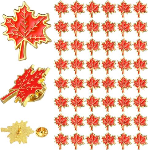 Fall Maple Leaf Brooch Pin Thanksgiving Lapel Enamel Pins Autumn Maple Leaf Brooch Decoration for Clothing Bags Backpack Hat Fall Jewelry Accessory Gifts Decoration in Saudi Arabia