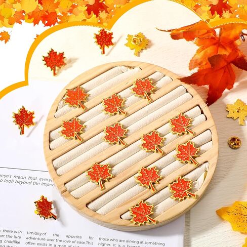 Fall Maple Leaf Brooch Pin Thanksgiving Lapel Enamel Pins Autumn Maple Leaf Brooch Decoration for Clothing Bags Backpack Hat Fall Jewelry Accessory Gifts Decoration in Saudi Arabia