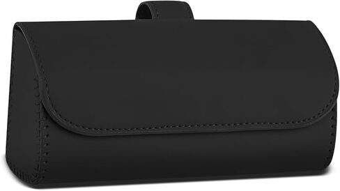 حامل النظارات الشمسية لـ Car Sun Visor ، علبة تخزين من الجلد للحيوانات التلقائية مع إغلاق مغناطيسي مخفي ، صندوق منظم نظارات واقية عالمي ، إكسسوارات من أجل Woman Man (الوردي) in Saudi Arabia