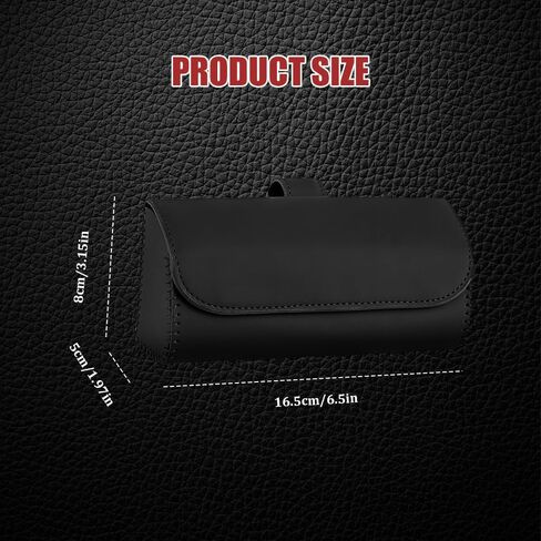 حامل النظارات الشمسية لـ Car Sun Visor ، علبة تخزين من الجلد للحيوانات التلقائية مع إغلاق مغناطيسي مخفي ، صندوق منظم نظارات واقية عالمي ، إكسسوارات من أجل Woman Man (الوردي) in Saudi Arabia