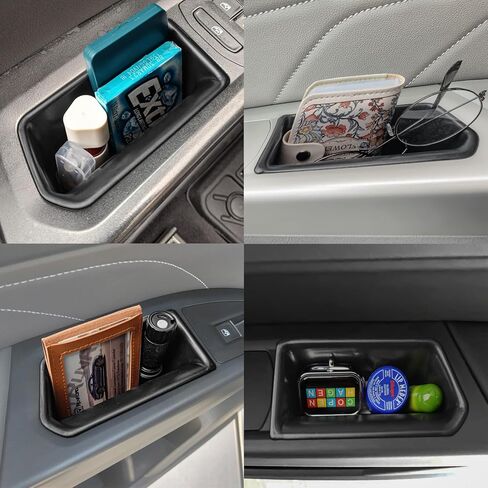 Door Grab Handle Storage Organizer Tray Compatible with VW Atlas and Cross Sport 2018 2019 2020 2021 2022 2023 Accessories, Door Grab Tray Armrest Box Atlas Accessories Phone Container 4PCS in Saudi Arabia